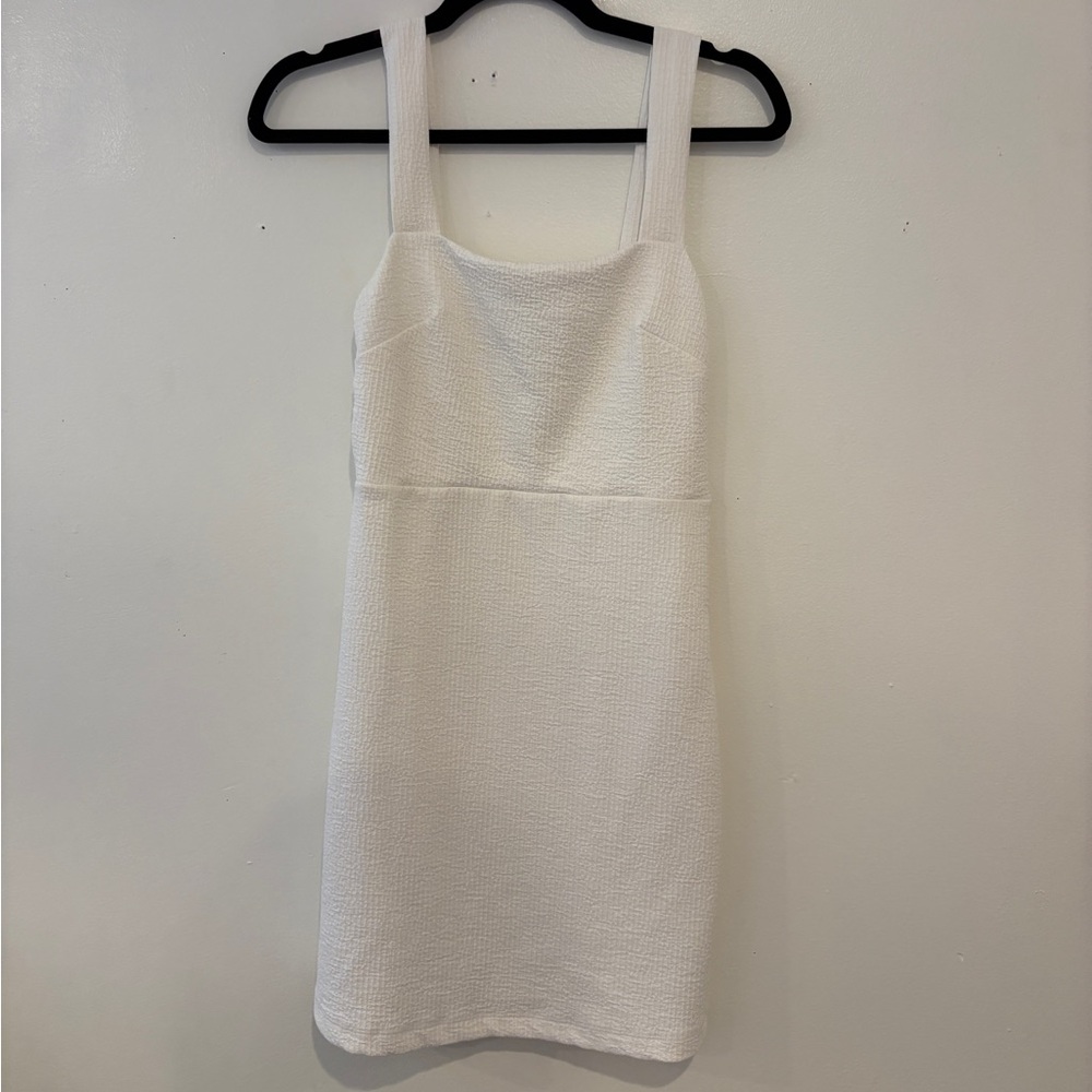 Urban Outfitters White Textured Mini Dress